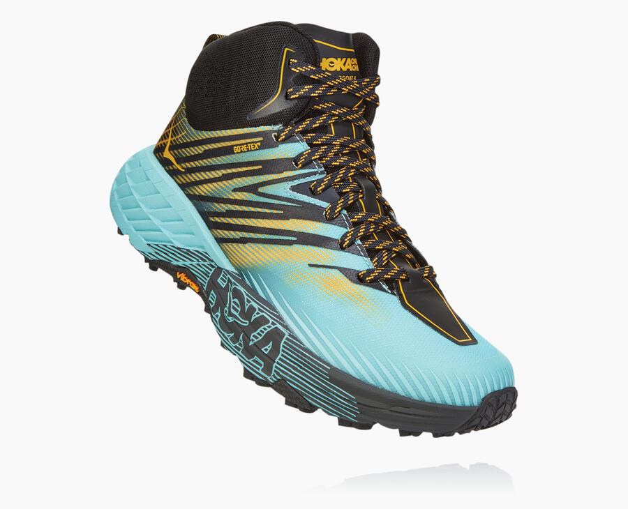 Tenis Trail Hoka One One Feminino Azuis - Speedgoat Mid Gore-Tex 2 - 691-BYJODQ